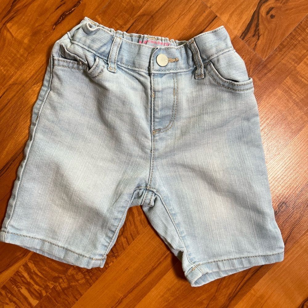 The children’s place Bermuda denim shorts 💖 adjustable waist 💖 size 3T